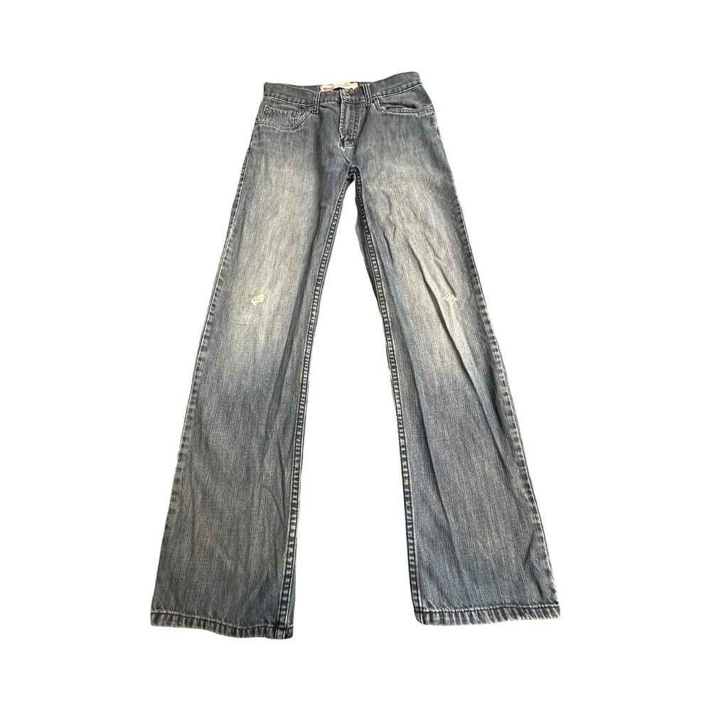 Levis 514 Slim Jeans Mens 27x29 Blue Medium Wash Cotton Denim Western